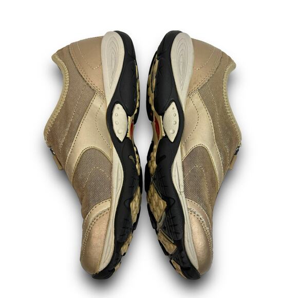 Womens Easy Spirit Casual Sneakers Metallic Bronze Mesh Zipper Closure Size 7 M - Picture 3 of 7